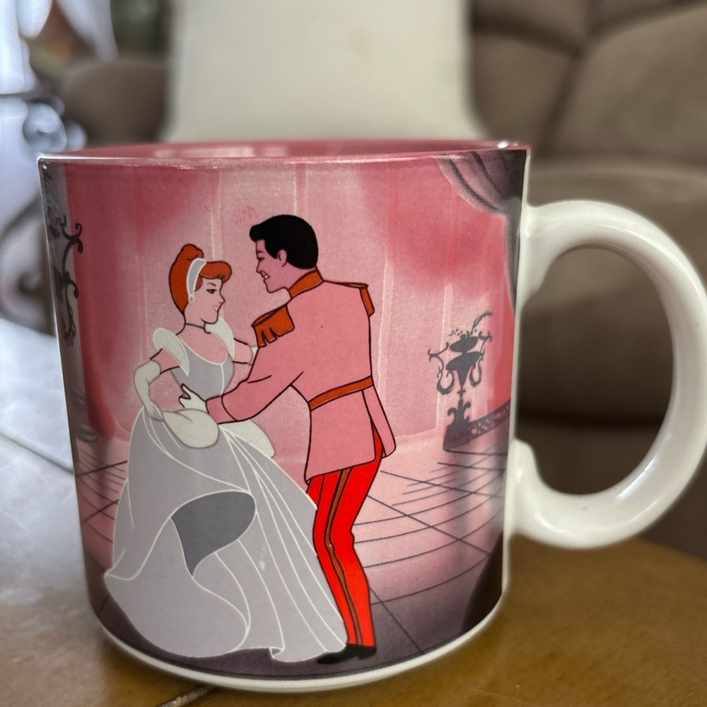 Vintage Disney WDW Cinderella ball dancing coffee mug